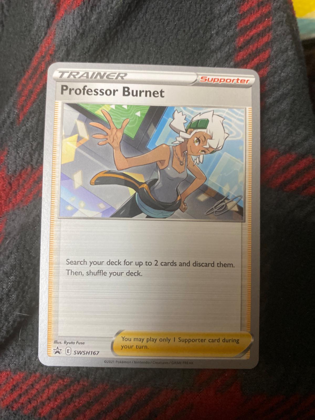 World Championships 2023 Professor Burnet Pokémon card